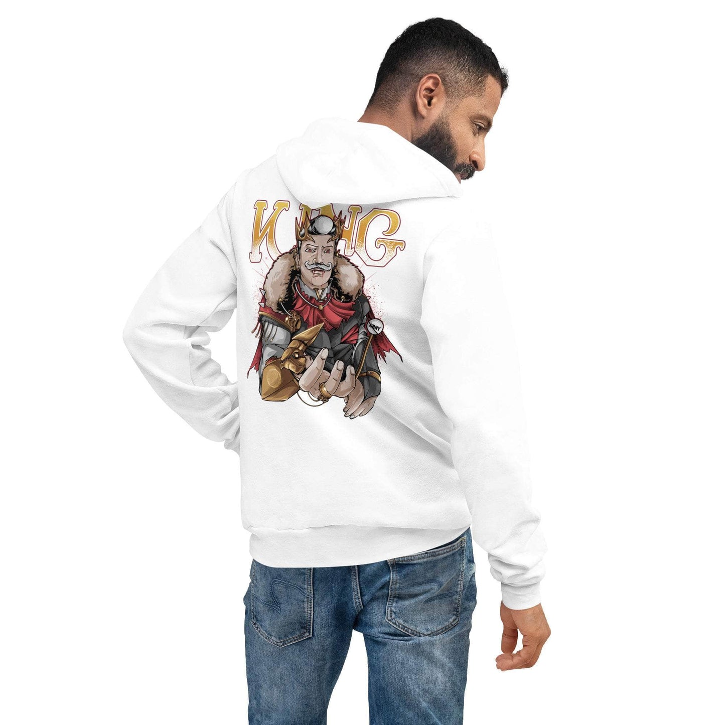 GBNY White / S Vamp Life X GBNY "Vamp King" Super Soft Hoodie - Men's 7108461_9221