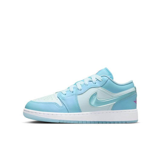 Air Jordan 1 Low SE "Aquarius Blue" - Boy's GS