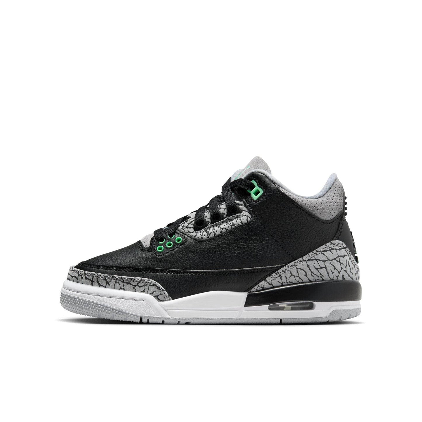 Air Jordan 3 Retro 鈥淕reen Glow鈥?- Boy's GS