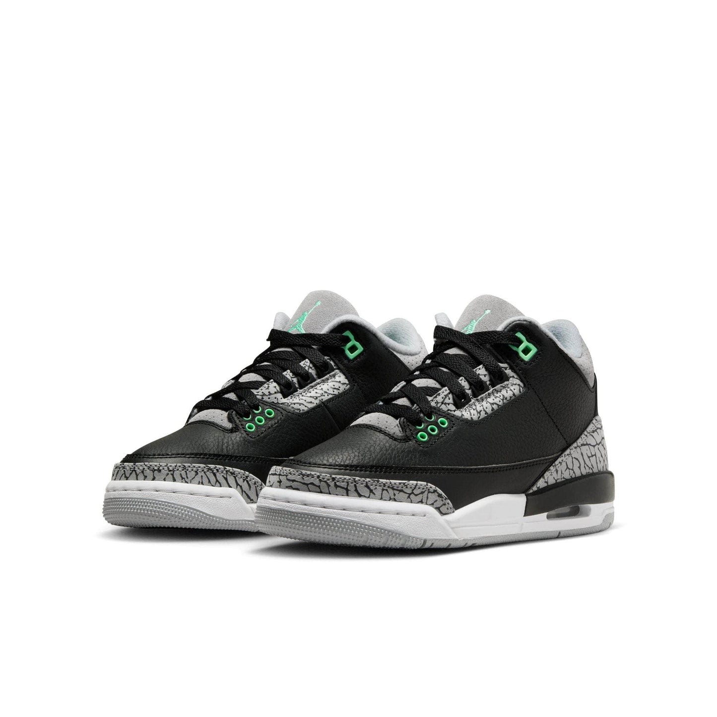 Air Jordan 3 Retro 鈥淕reen Glow鈥?- Boy's GS