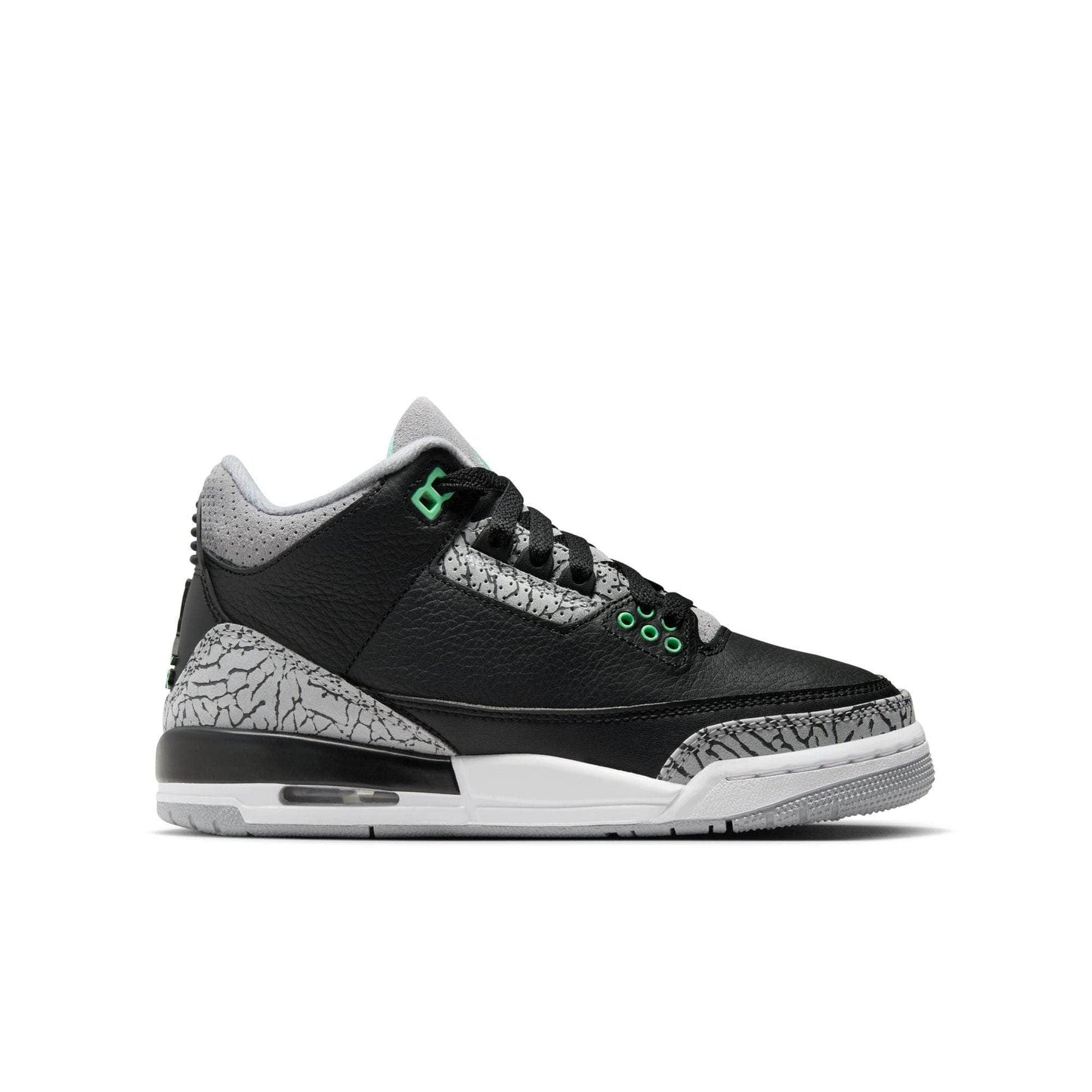 Air Jordan 3 Retro 鈥淕reen Glow鈥?- Boy's GS