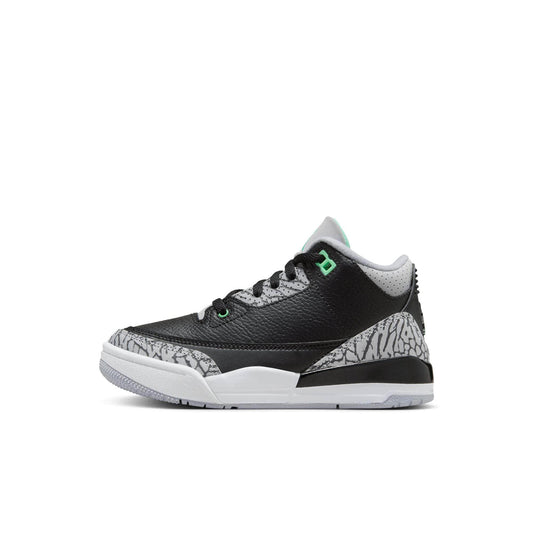 Air Jordan 3 Retro 鈥淕reen Glow鈥?- Kid's PS