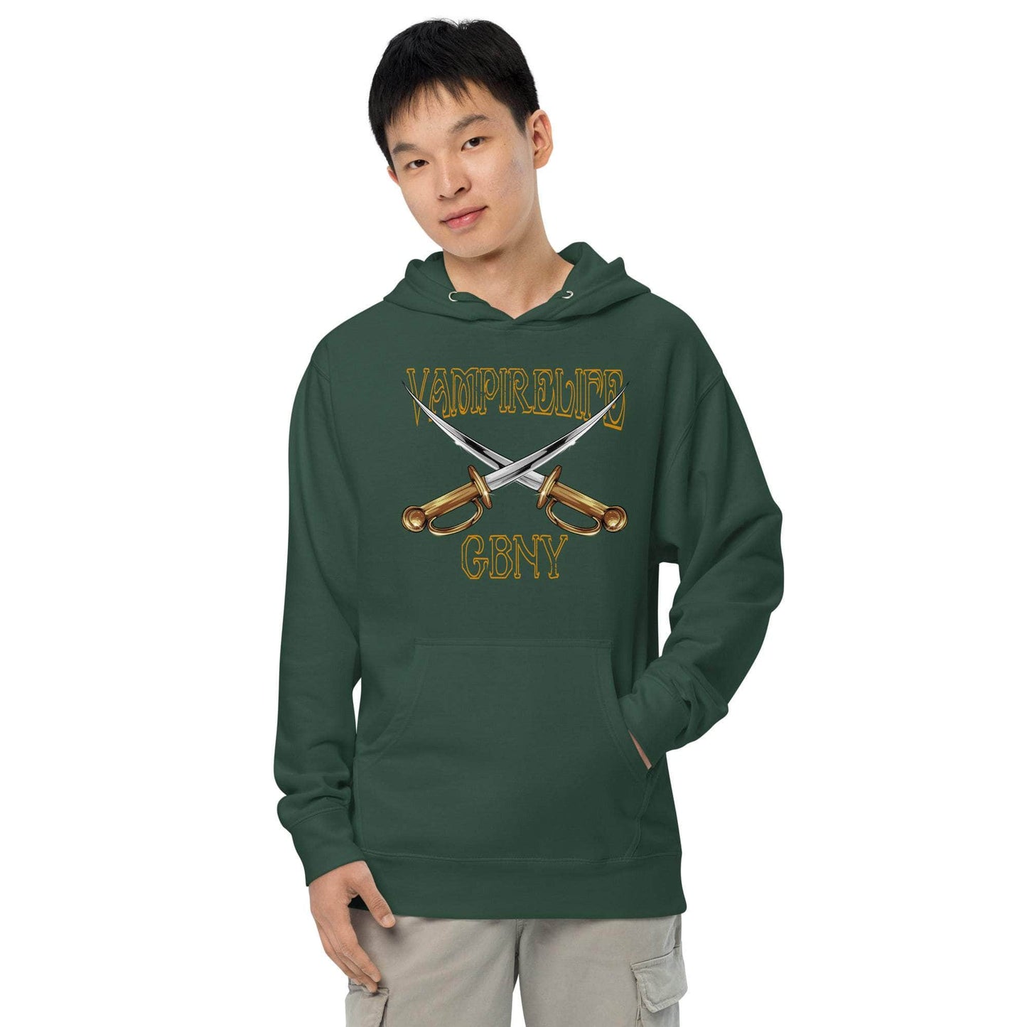 GBNY Alpine Green / S Vamp Life X GBNY "Cross Swords" Hoodie - Men's 2679829_15572