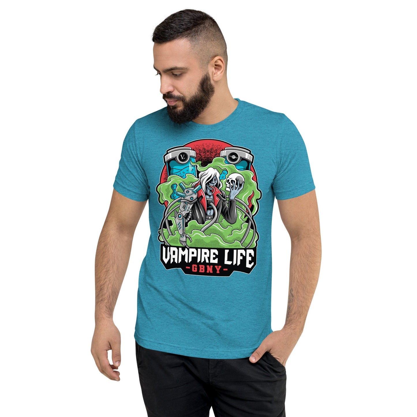 GBNY Aqua Triblend / XS Short sleeve t-shirt 3535018_6464
