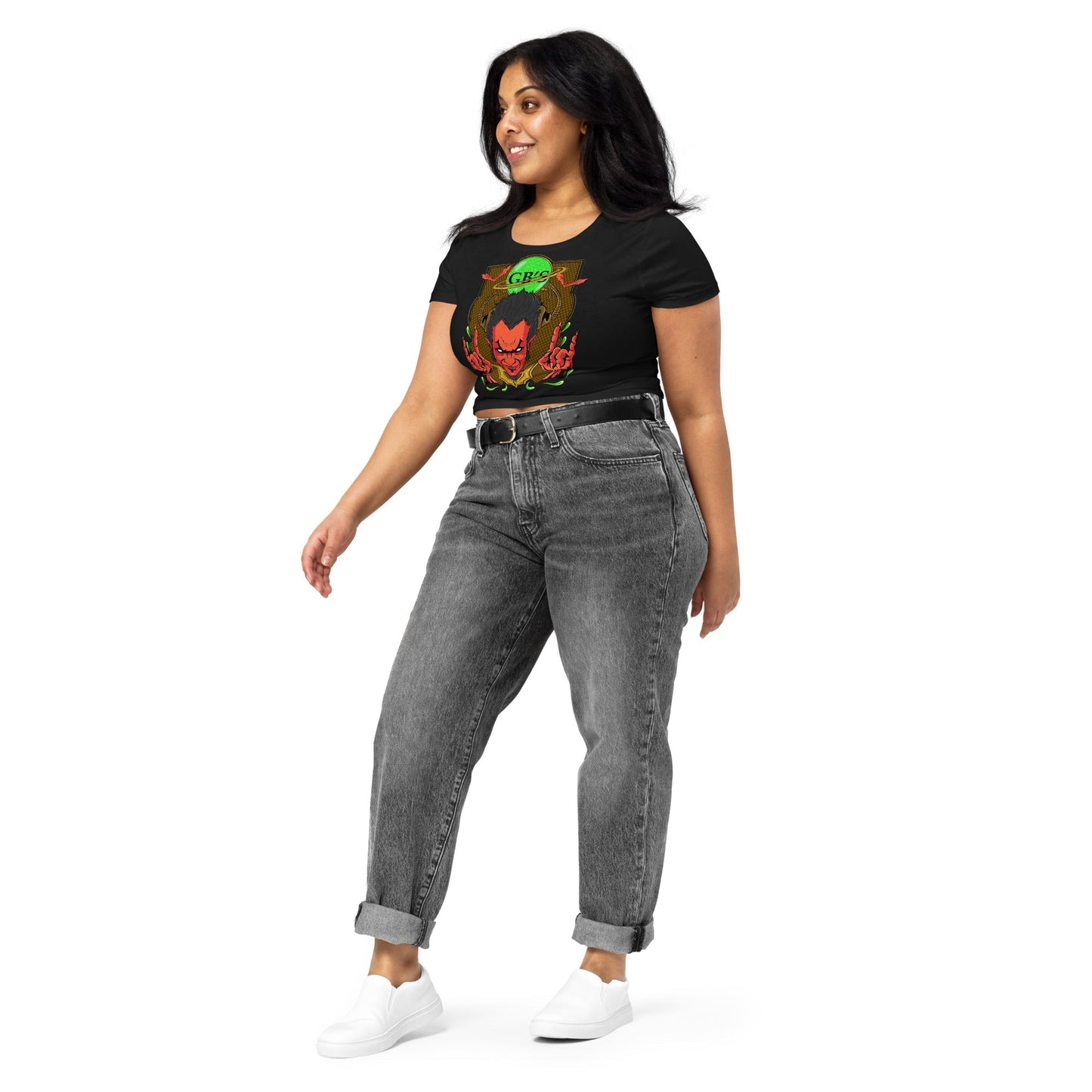 GBNY Black / XS/SM Vamp Life X GBNY "Rock & Roll Vamp" Crop Tee - Women鈥檚 7524668_7317