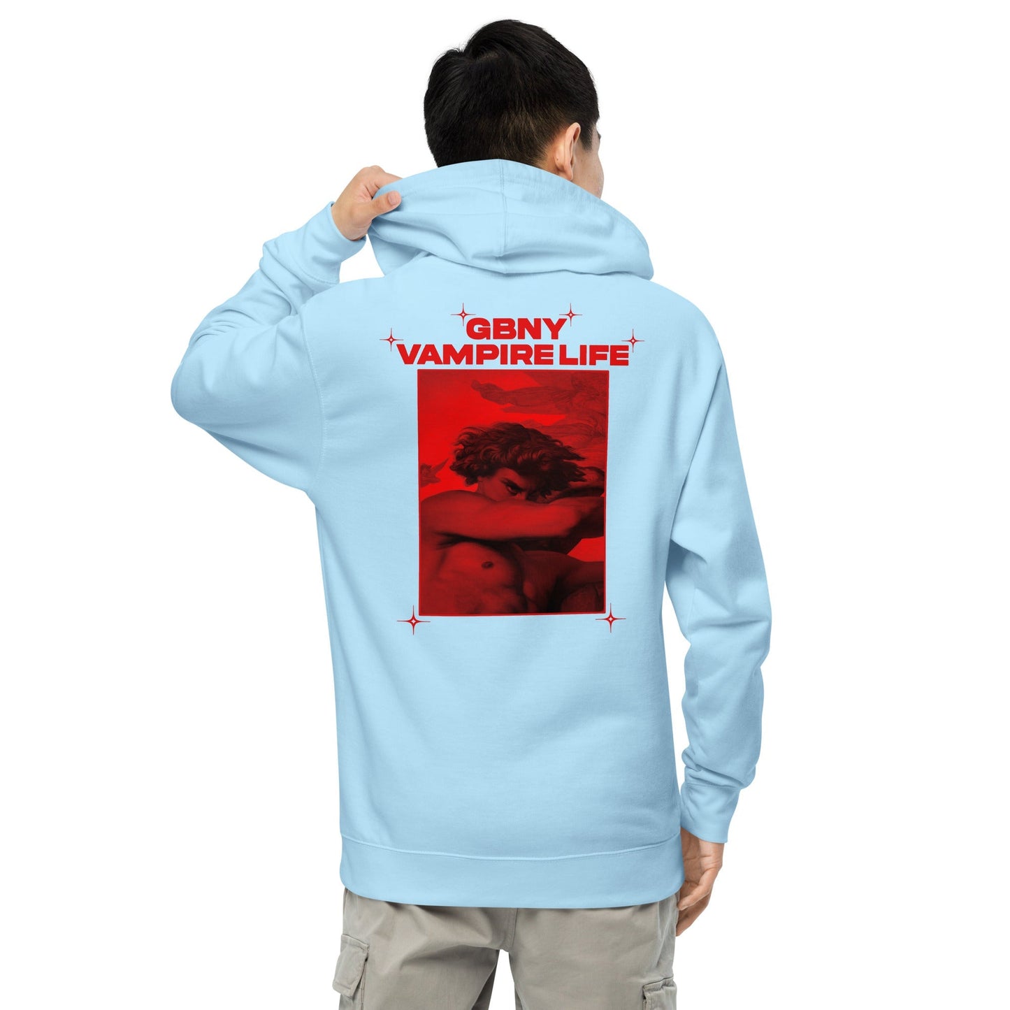 GBNY Blue Aqua / S Vamp Life X GBNY "Hiding Angel" Hoodie - Men's 3006332_15582
