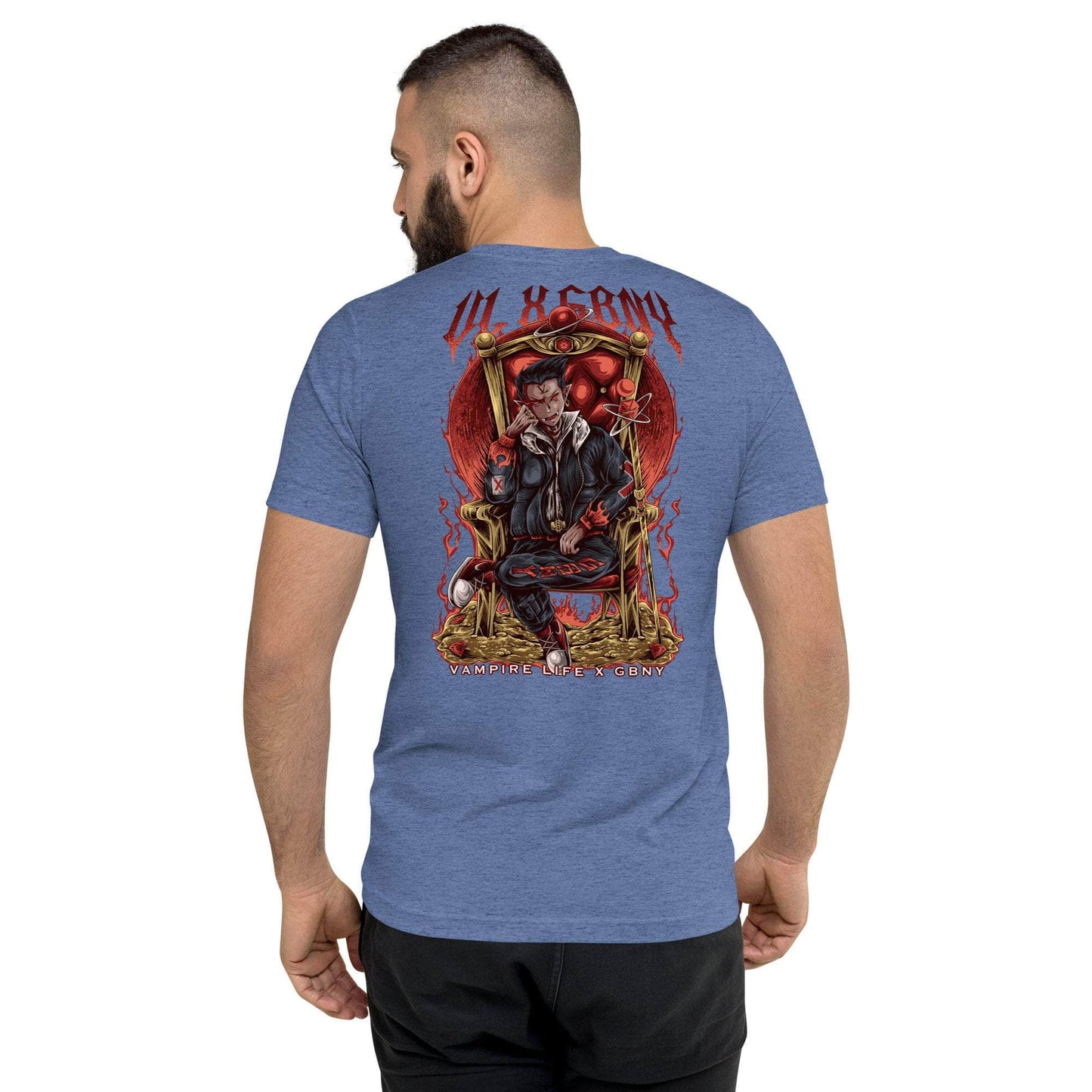 GBNY Blue Triblend / XS Vamp Life X GBNY "Vampires Throne" T-shirt - Men's 6950324_6488