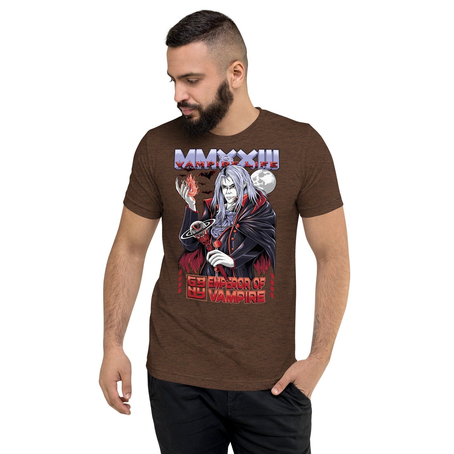 GBNY Brown Triblend / XS Vamp Life X GBNY "Emperor Of Vamp" T-shirt - Men's 1895261_6496