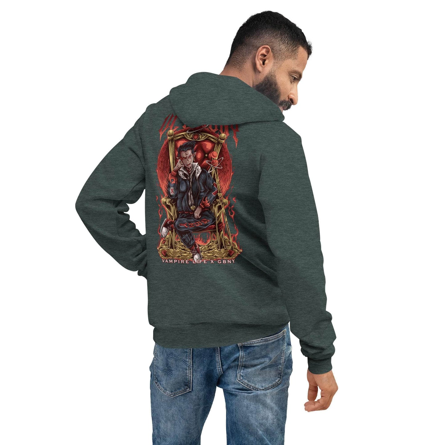GBNY Heather Forest / S Vamp Life X GBNY "Vampires Throne" Super Soft Hoodie - Men's 7295436_9245
