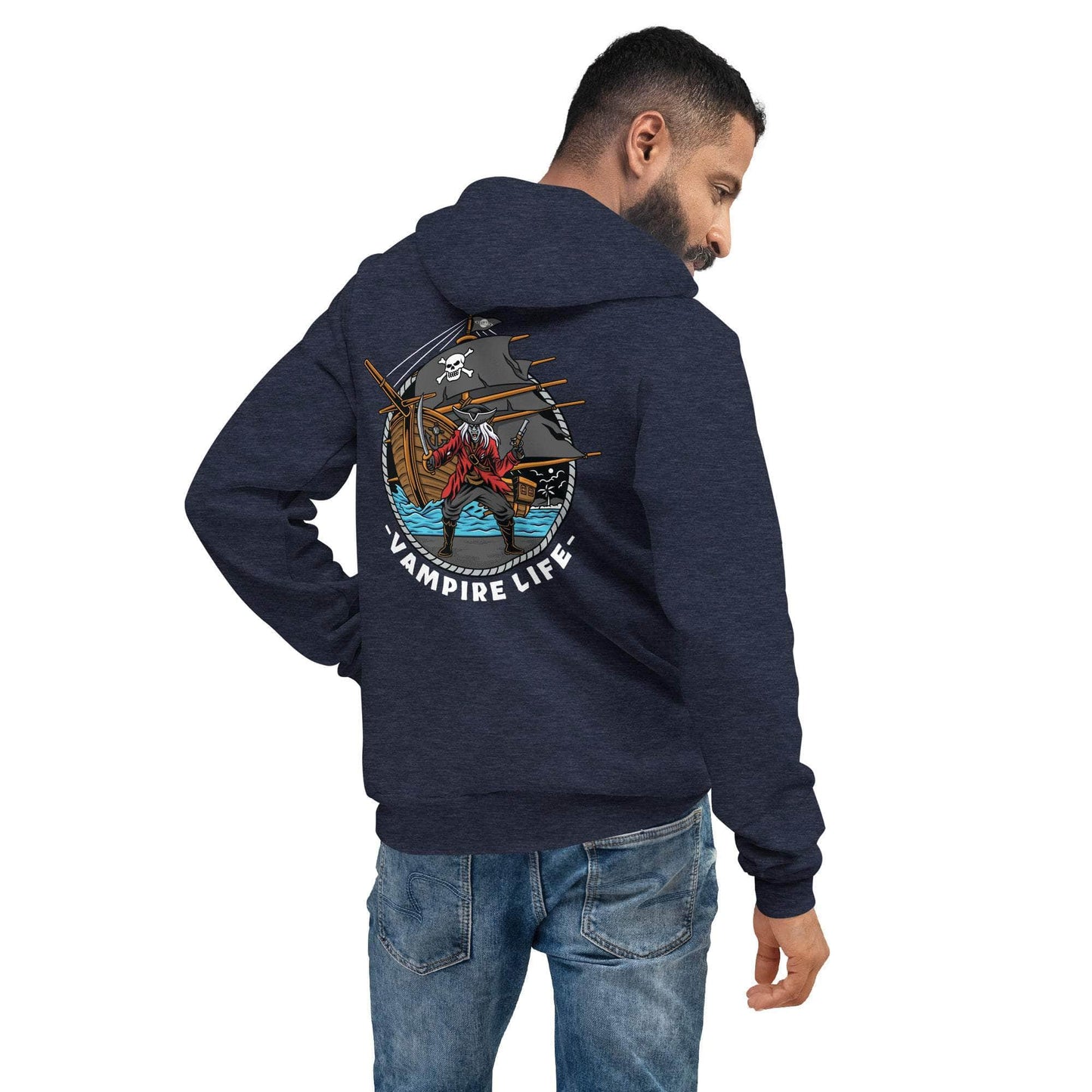 GBNY Heather Navy / S Vamp Life X GBNY "Bay Of Pirates" Super Soft Hoodie - Men's 2637373_9251
