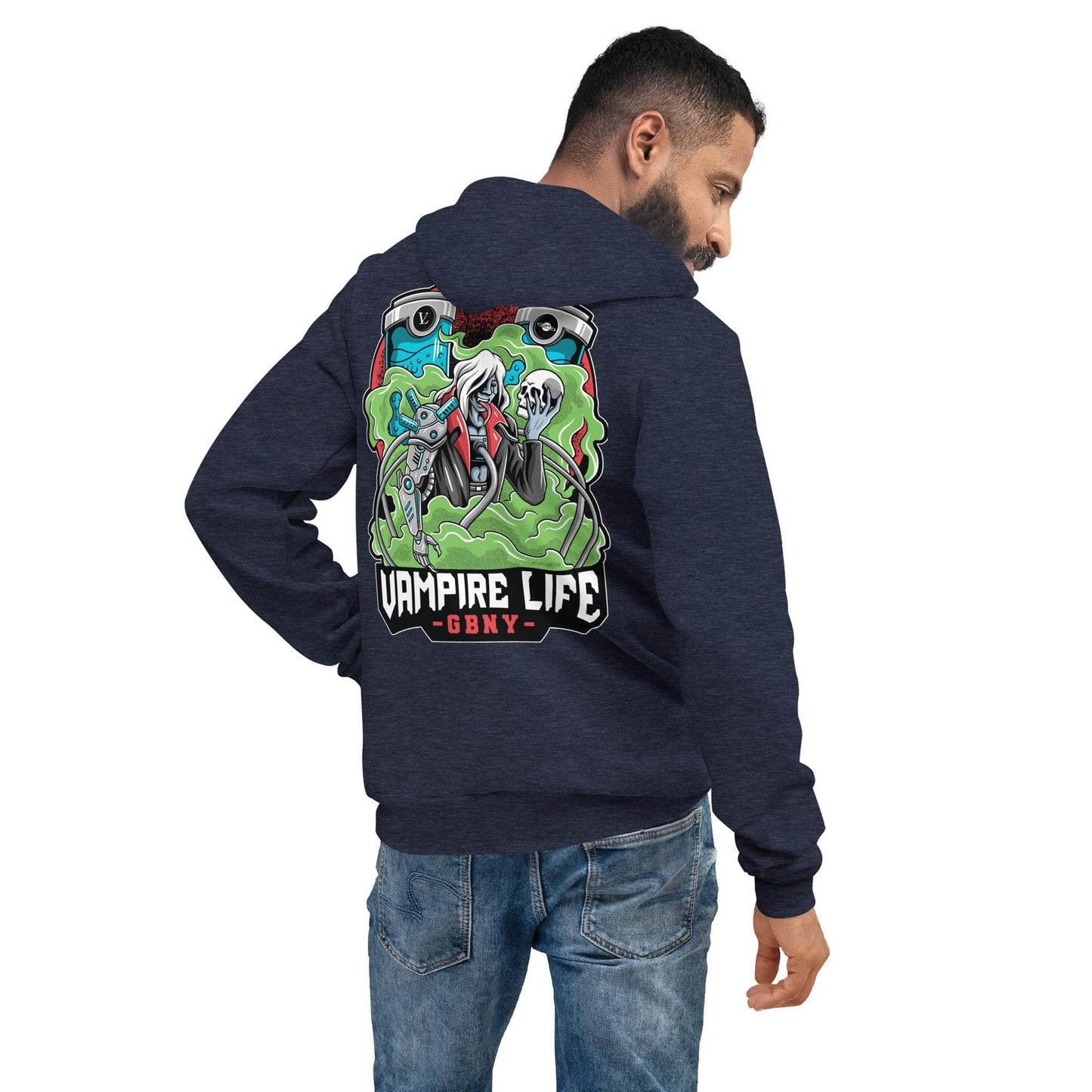GBNY Heather Navy / S Vamp Life X GBNY "Cyber Punk Vamp" Super Soft Hoodie - Men's 1778637_9251
