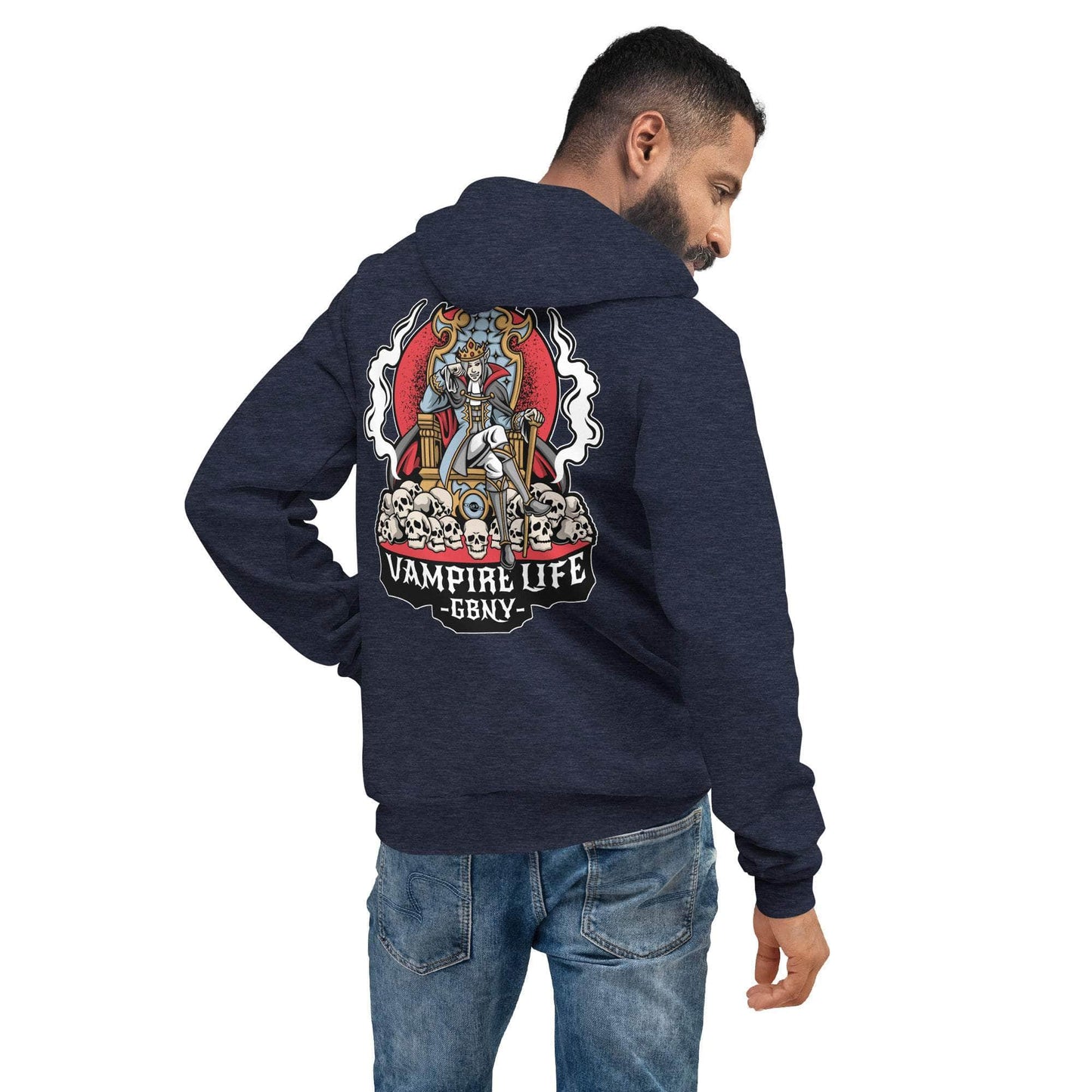 GBNY Heather Navy / S Vamp Life X GBNY "Royal Vampire" Super Soft Hoodie - Men's 5737869_9251
