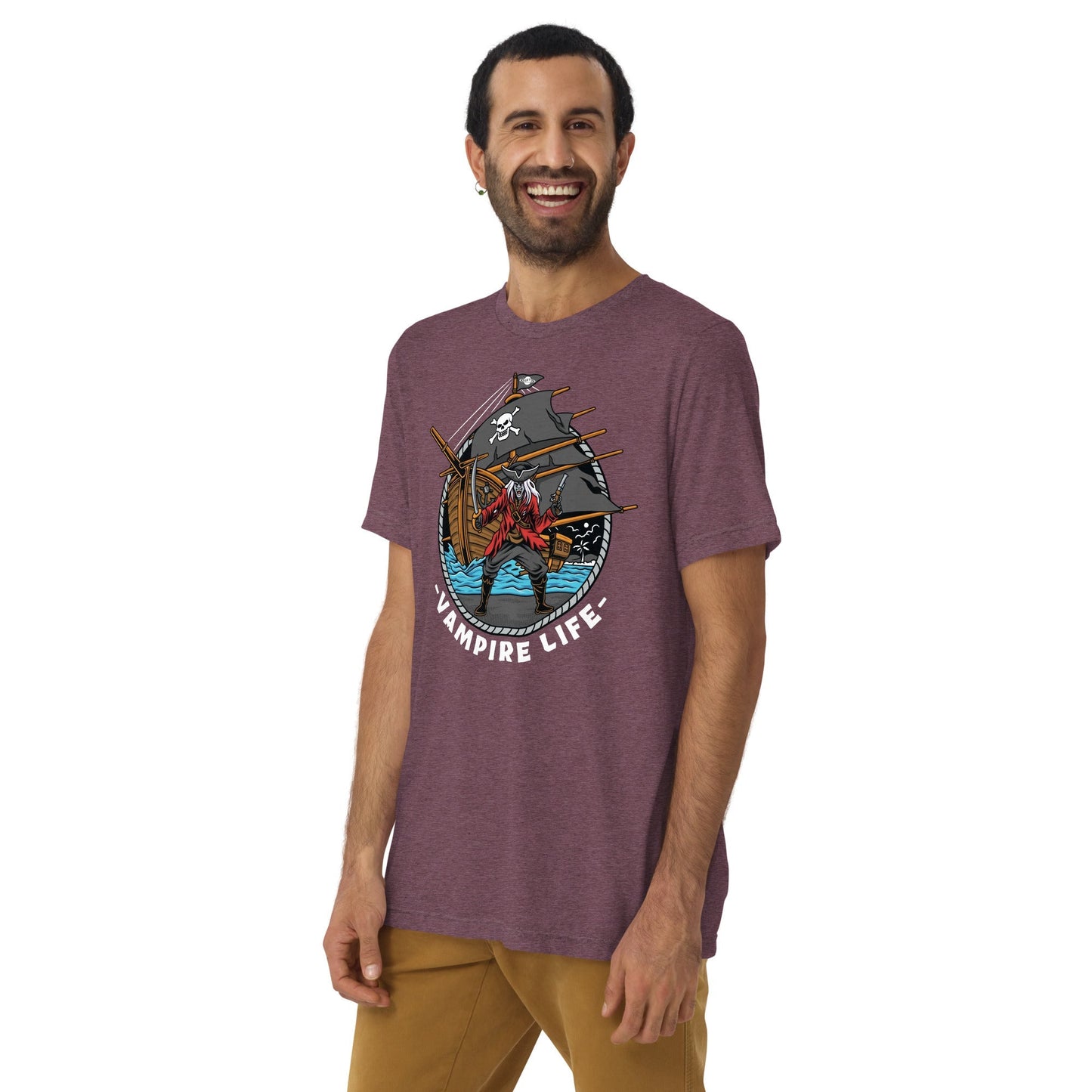 GBNY Maroon Triblend / XS Vamp Life X GBNY "Bay Of Pirates" T-shirt - Men's 8955956_6544
