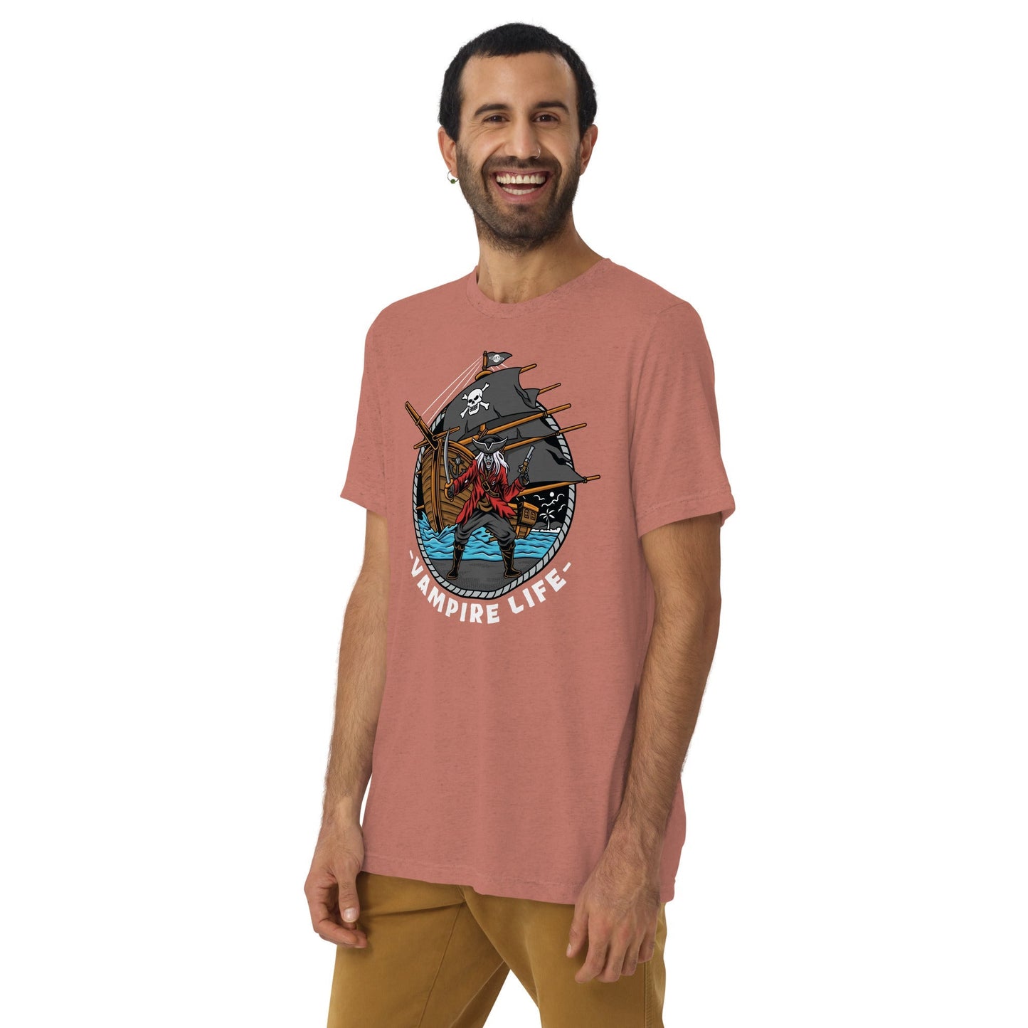 GBNY Mauve Triblend / XS Vamp Life X GBNY "Bay Of Pirates" T-shirt - Men's 8955956_9761