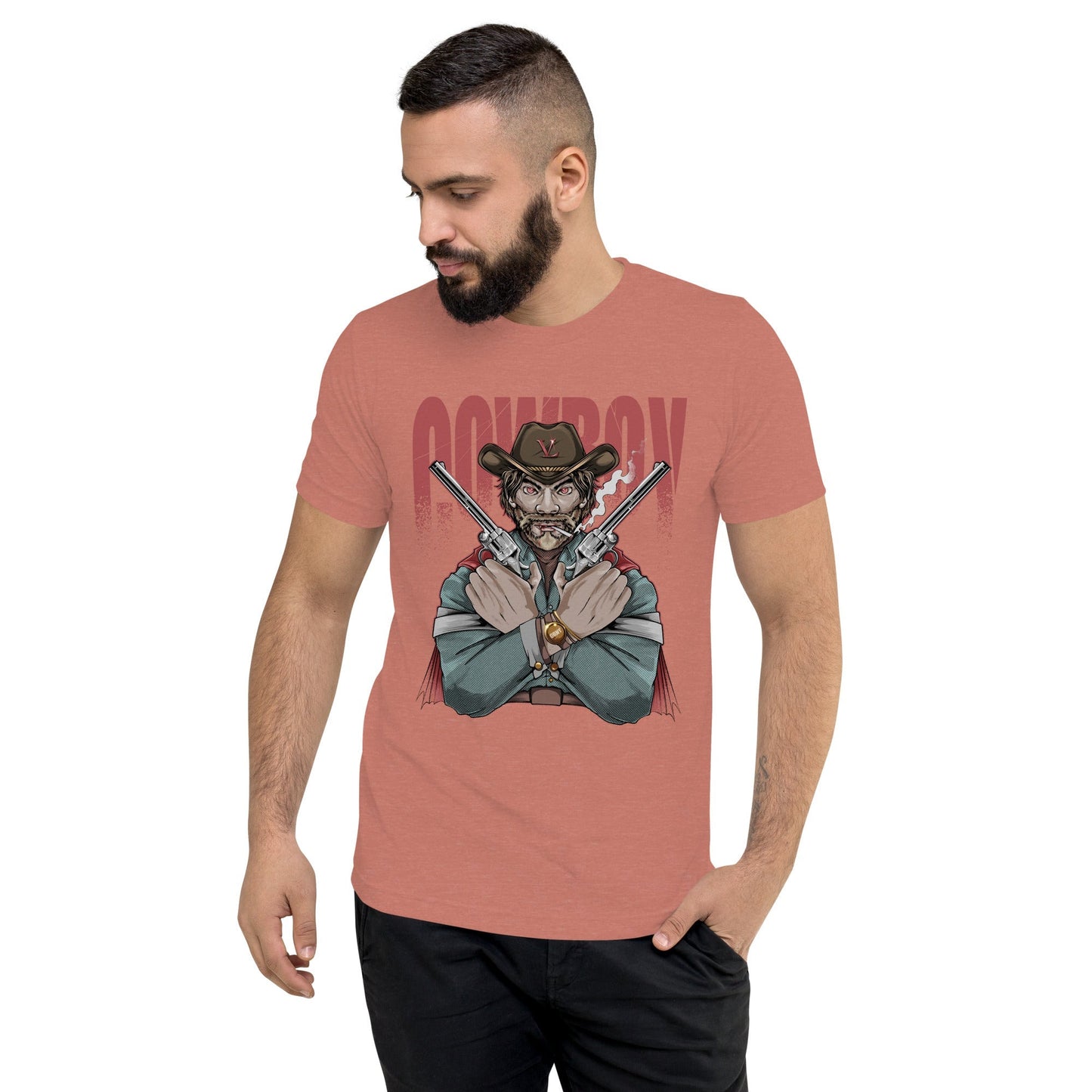 GBNY Mauve Triblend / XS Vamp Life X GBNY "Cow Boy" T-shirt - Men's 2714713_9761