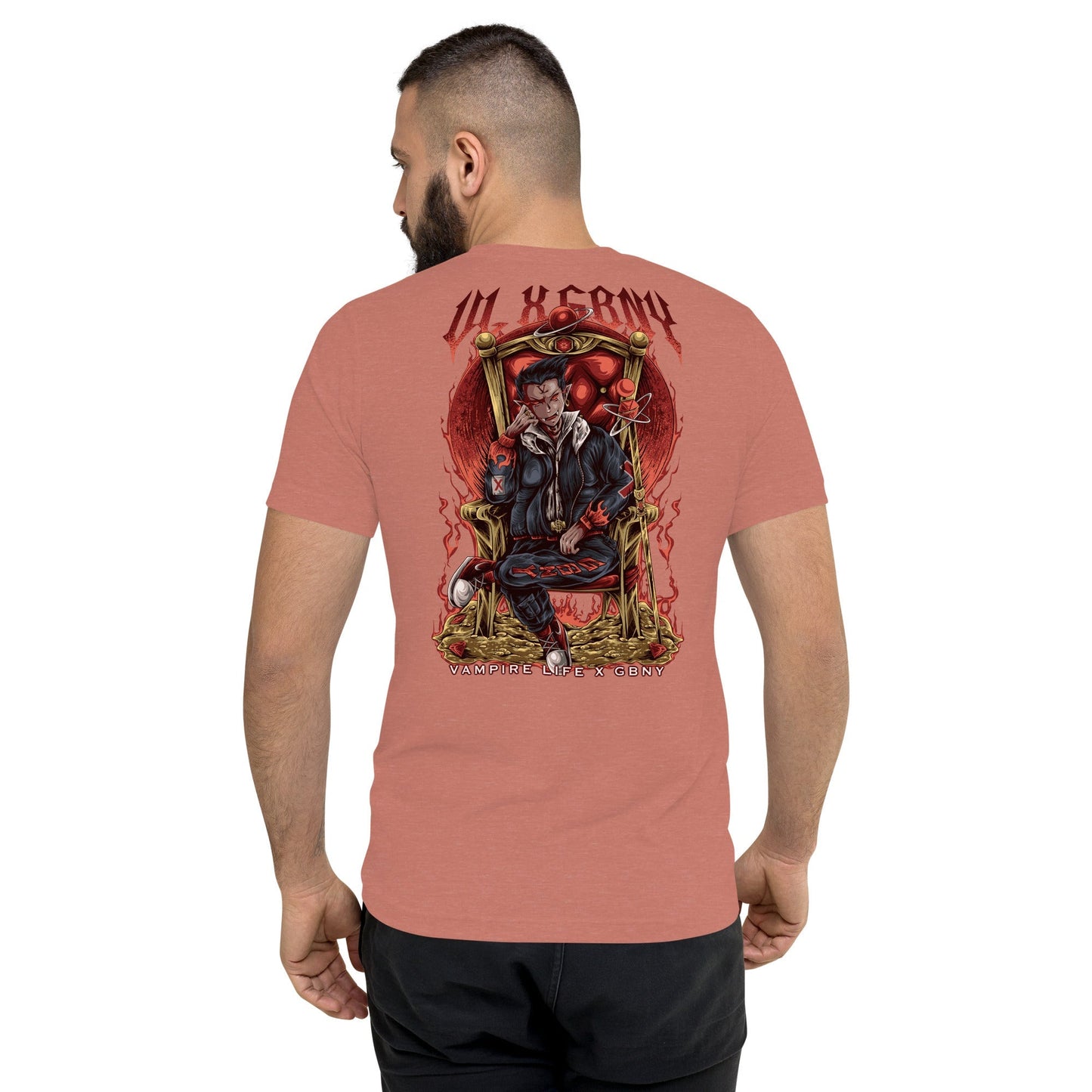 GBNY Mauve Triblend / XS Vamp Life X GBNY "Vampires Throne" T-shirt - Men's 6950324_9761