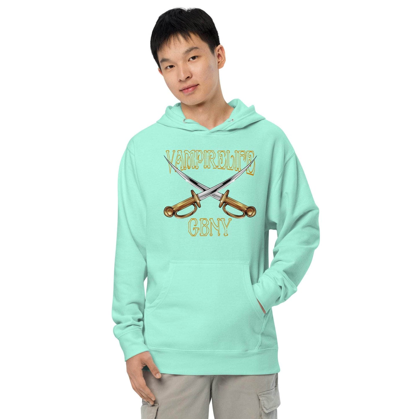 GBNY Mint / S Vamp Life X GBNY "Cross Swords" Hoodie - Men's 2679829_15617
