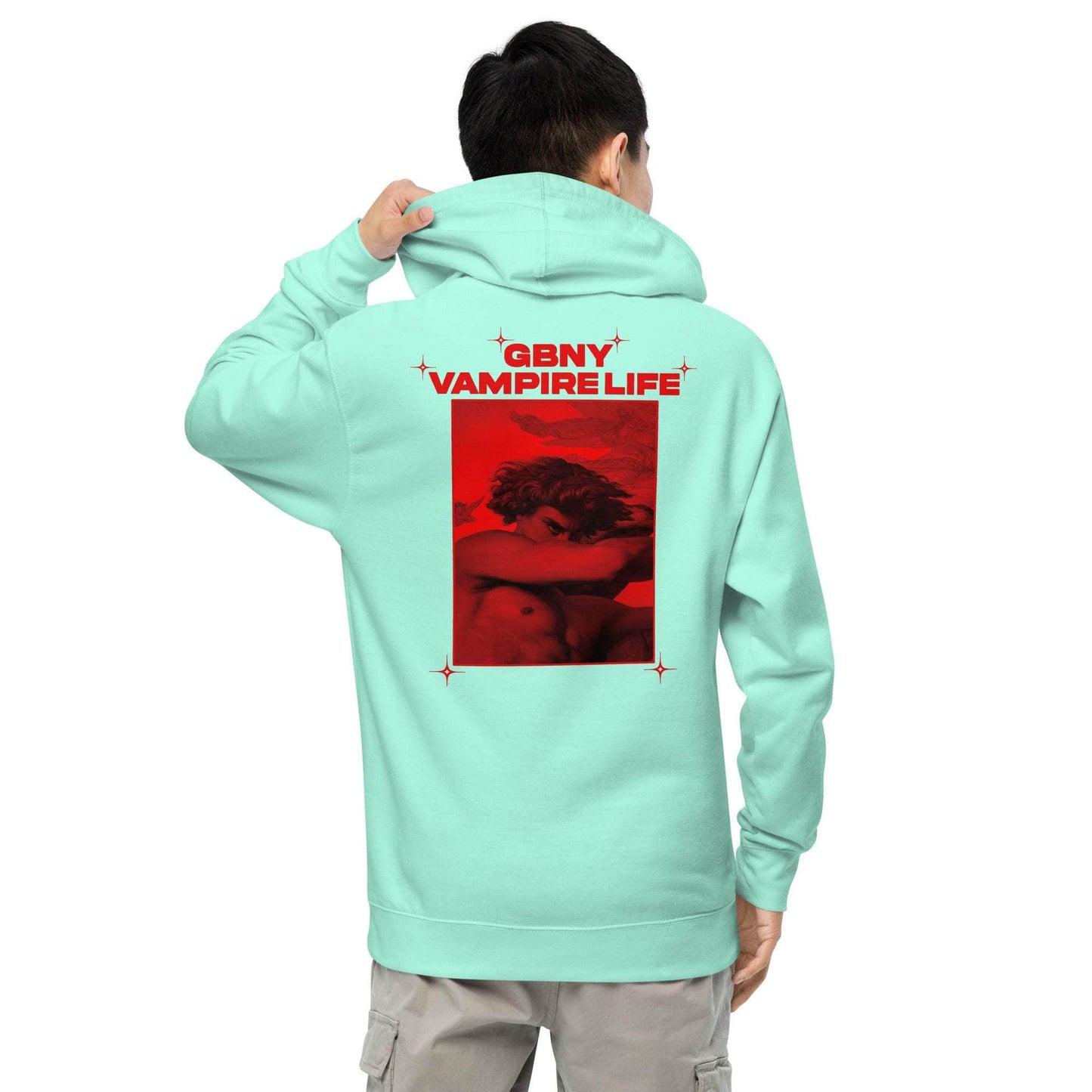 GBNY Mint / S Vamp Life X GBNY "Hiding Angel" Hoodie - Men's 3006332_15617