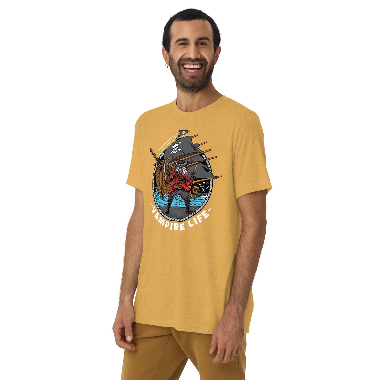 GBNY Mustard Triblend / XS Vamp Life X GBNY "Bay Of Pirates" T-shirt - Men's 8955956_16728