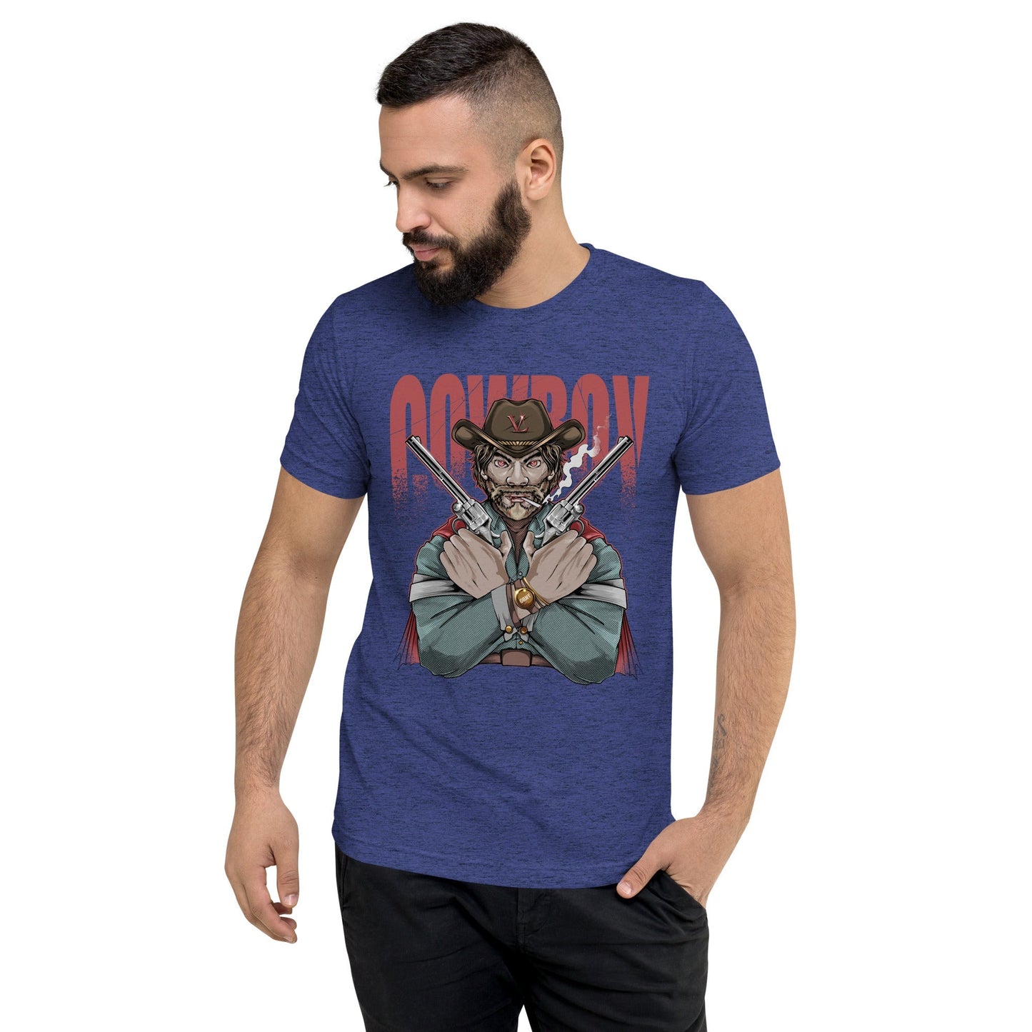 GBNY Navy Triblend / XS Vamp Life X GBNY "Cow Boy" T-shirt - Men's 2714713_6552