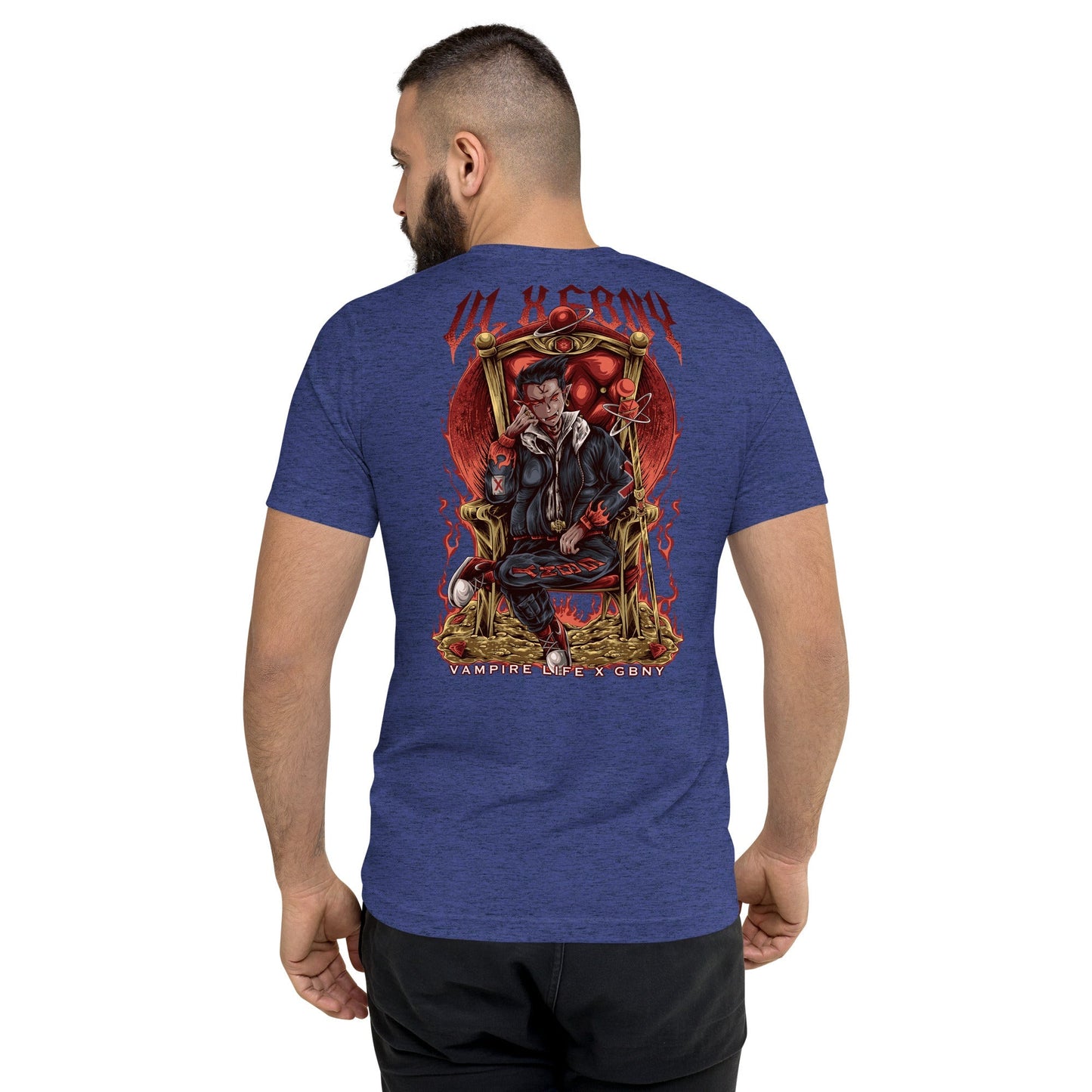 GBNY Navy Triblend / XS Vamp Life X GBNY "Vampires Throne" T-shirt - Men's 6950324_6552