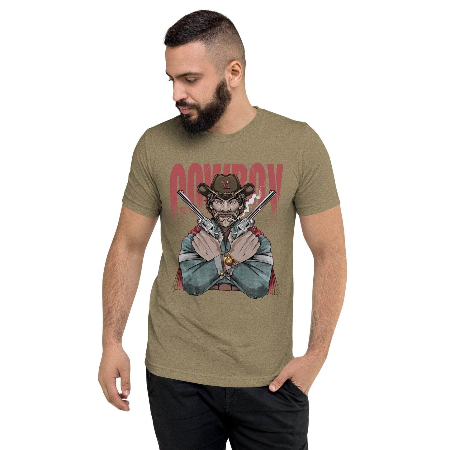 GBNY Olive Triblend / XS Vamp Life X GBNY "Cow Boy" T-shirt - Men's 2714713_17374