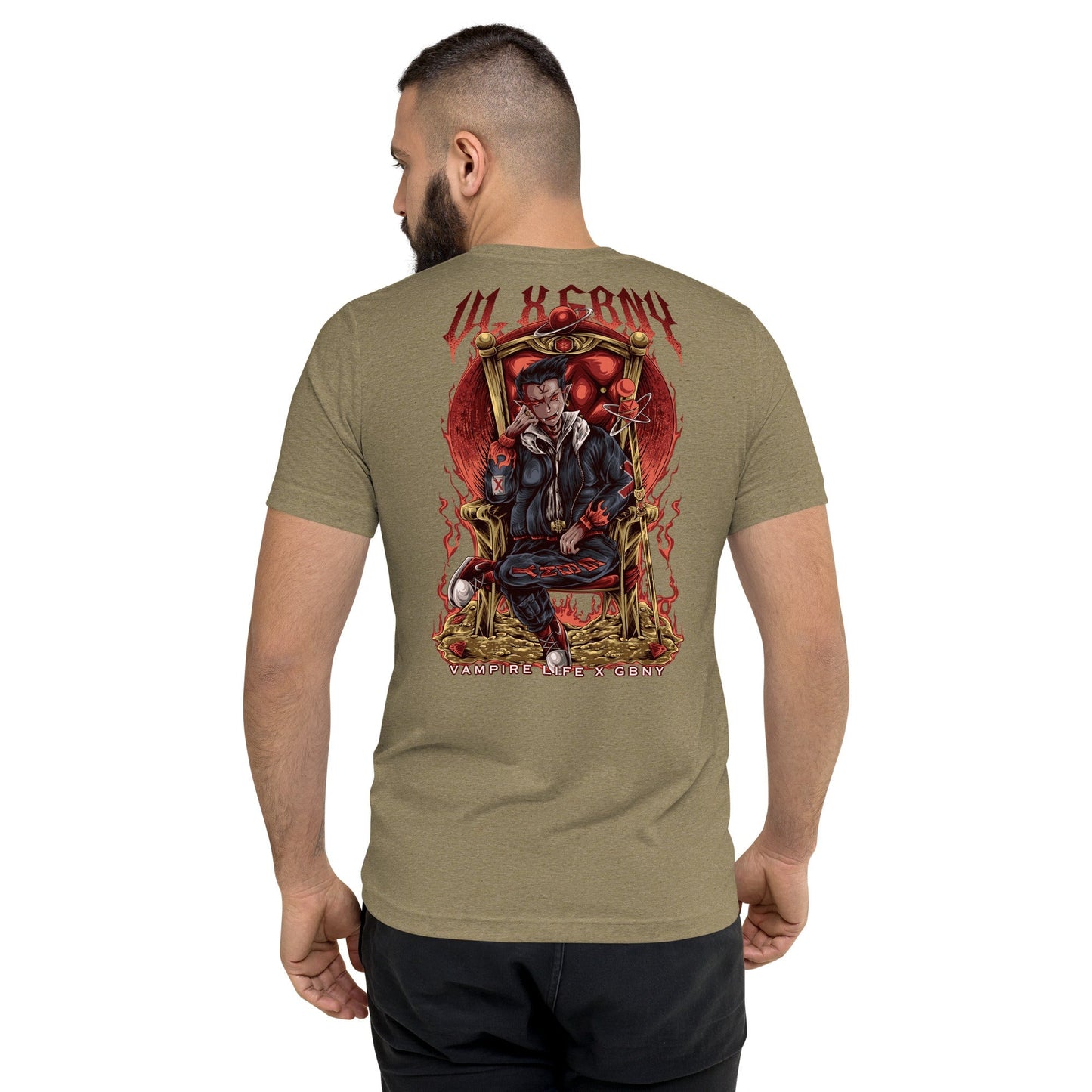 GBNY Olive Triblend / XS Vamp Life X GBNY "Vampires Throne" T-shirt - Men's 6950324_17374