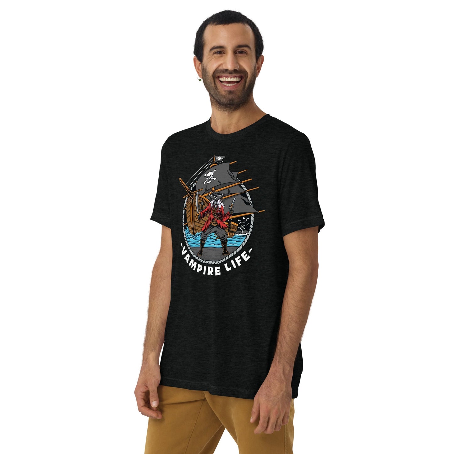 GBNY Solid Black Triblend / XS Vamp Life X GBNY "Bay Of Pirates" T-shirt - Men's 8955956_6584