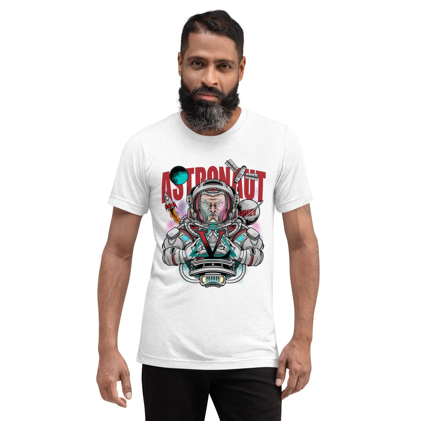 GBNY Solid White Triblend / XS Vamp Life X GBNY "Astronaut" T-shirt - Men's 2323515_16792
