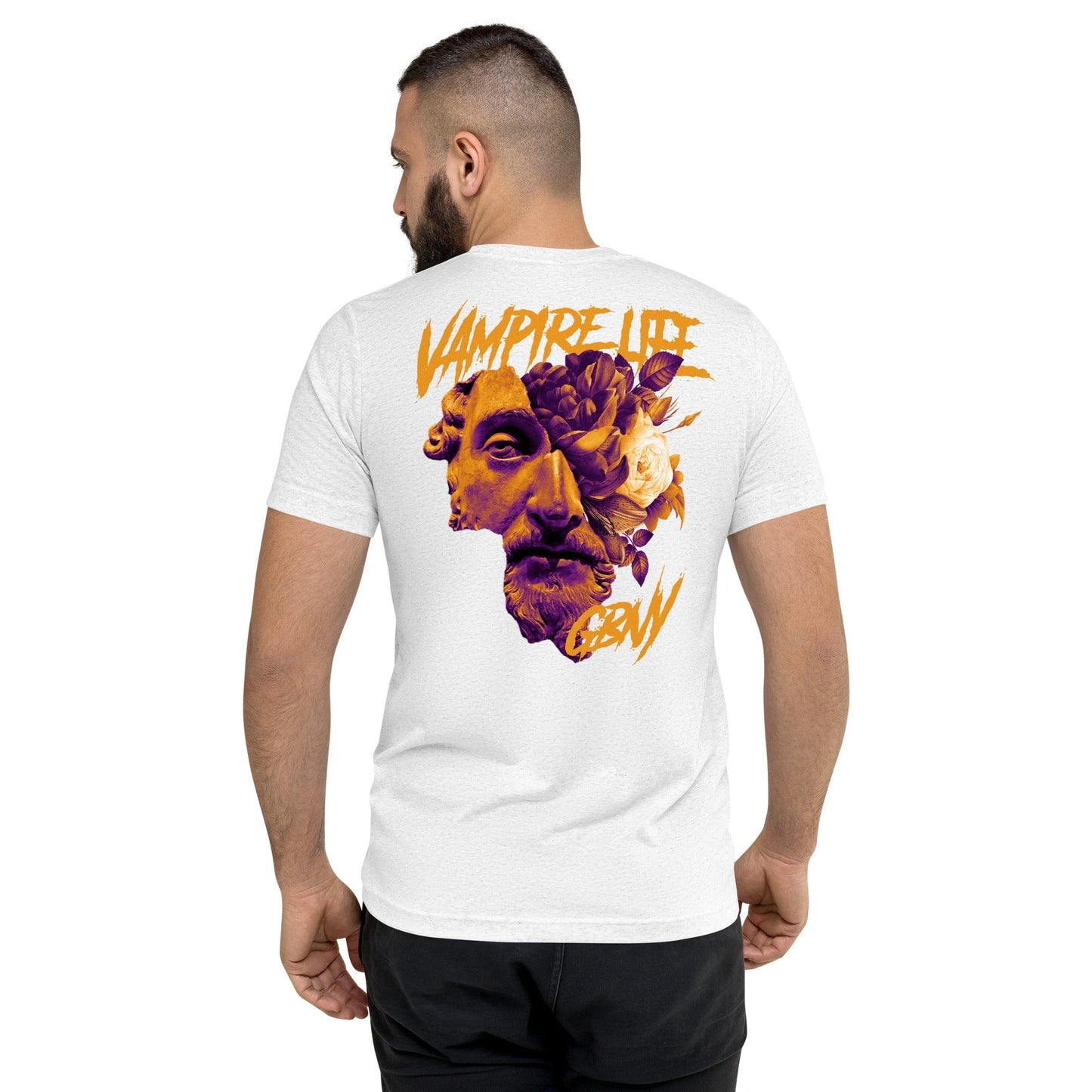 GBNY Solid White Triblend / XS Vamp Life X GBNY "Roman Gods" T-shirt - Men's 9197910_16792