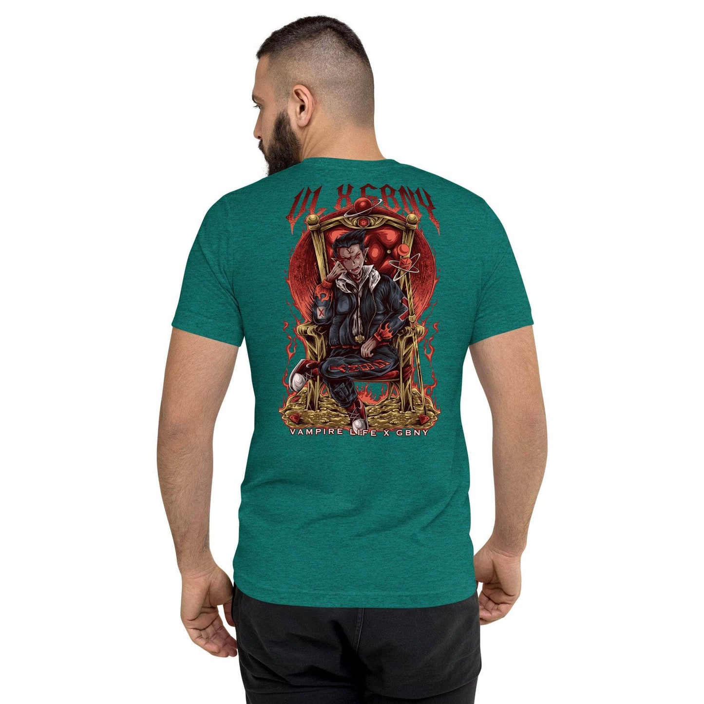 GBNY Teal Triblend / XS Vamp Life X GBNY "Vampires Throne" T-shirt - Men's 6950324_6592