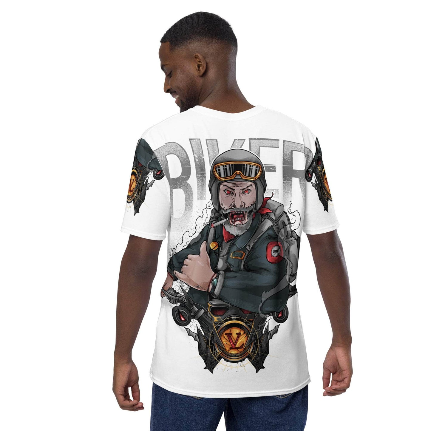 Vamp Life X GBNY "Biker" All Over Print T-shirt - Men's