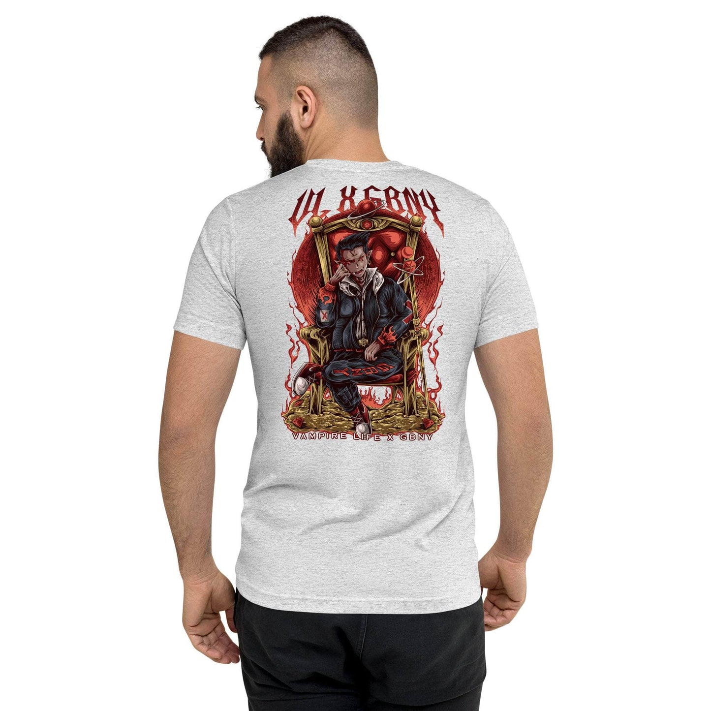 GBNY White Fleck Triblend / XS Vamp Life X GBNY "Vampires Throne" T-shirt - Men's 6950324_6608