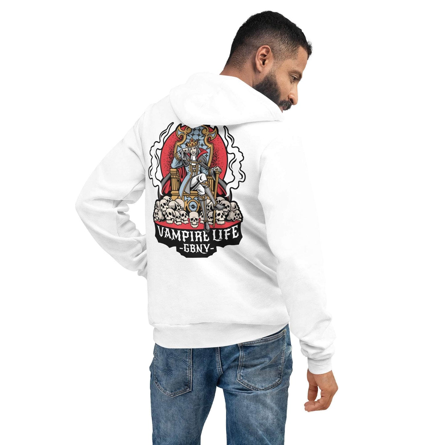 GBNY White / S Vamp Life X GBNY "Royal Vampire" Super Soft Hoodie - Men's 5737869_9221