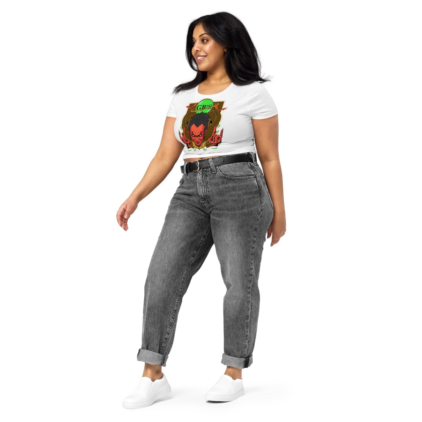 GBNY White / XS/SM Vamp Life X GBNY "Rock & Roll Vamp" Crop Tee - Women鈥檚 7524668_7319