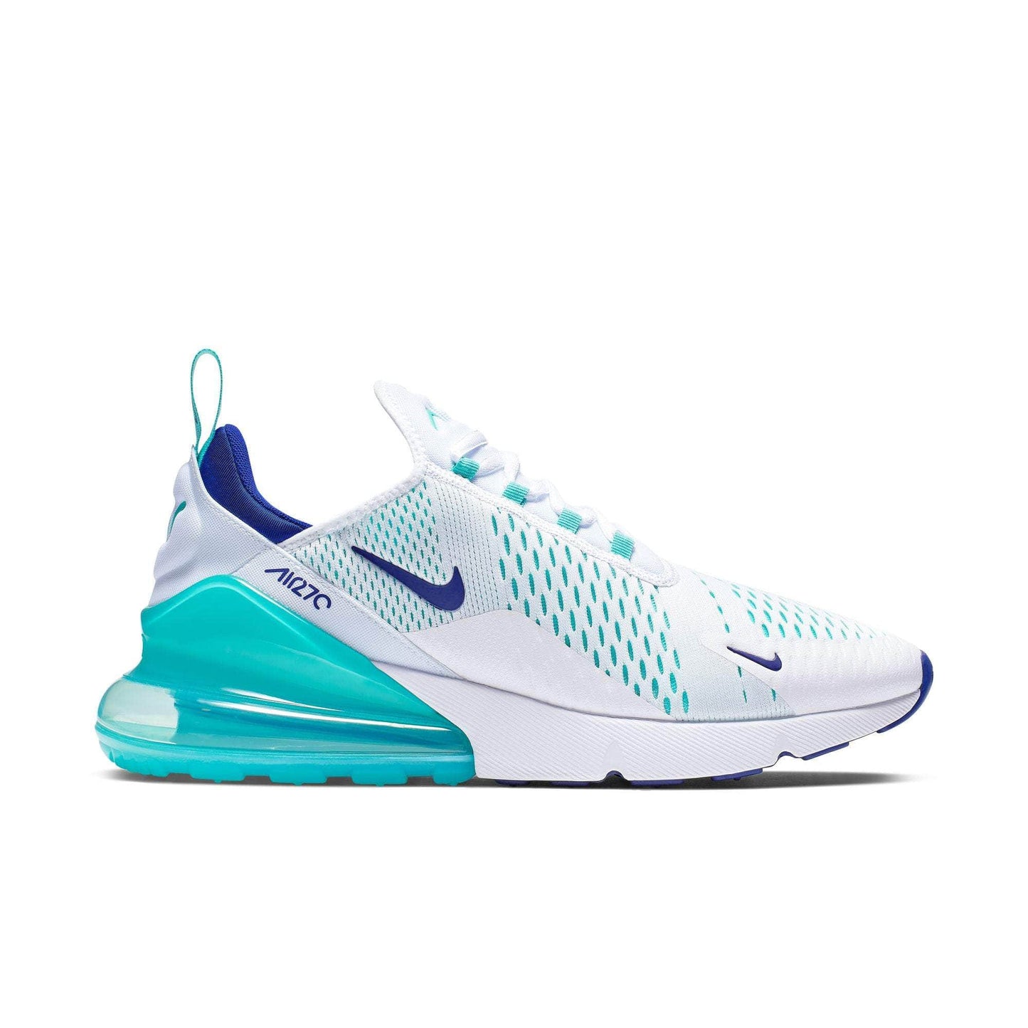 Nike Air Max 270 "White Hyper Jade Deep Royal Blue" - Men's