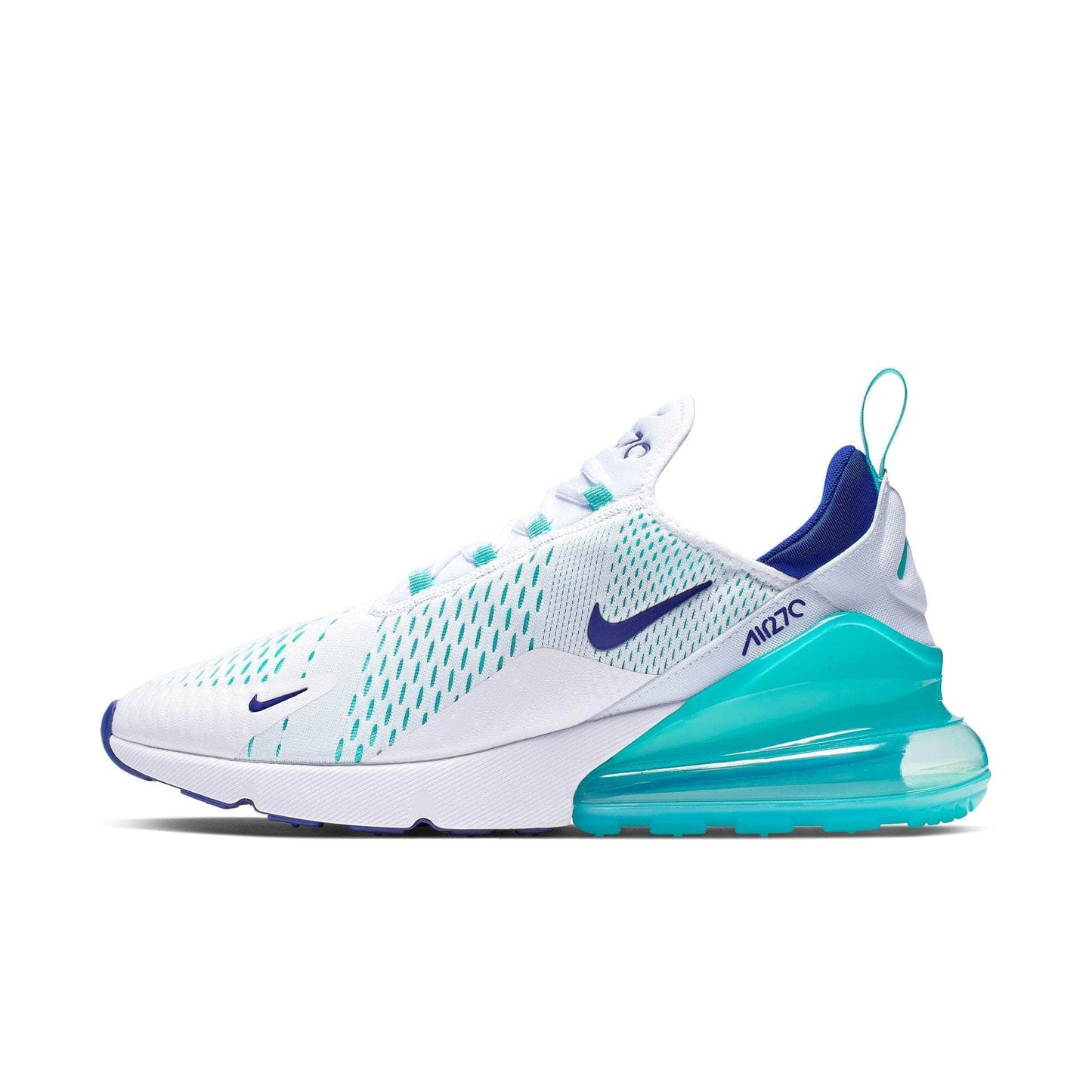 Nike Air Max 270 "White Hyper Jade Deep Royal Blue" - Men's
