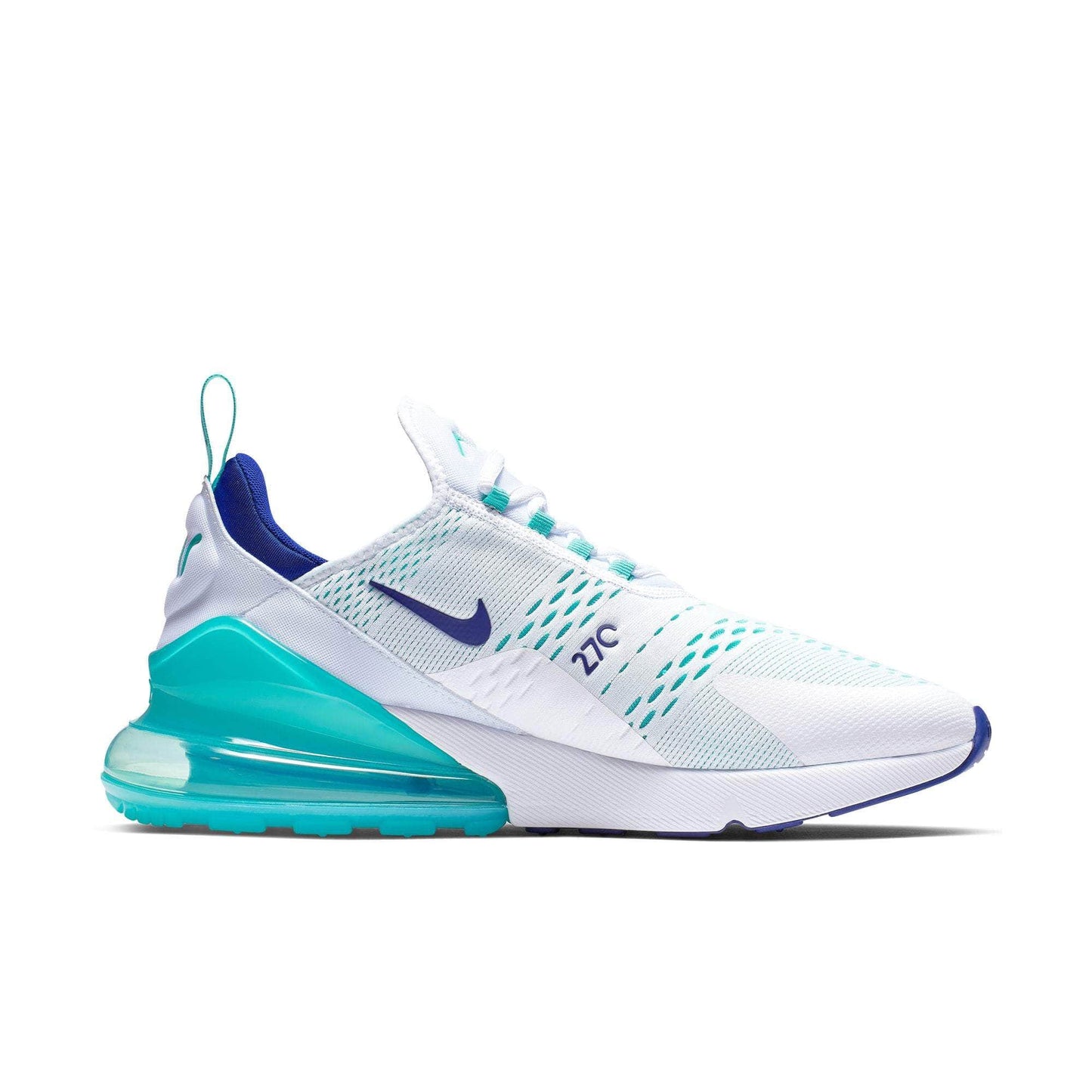 Nike Air Max 270 "White Hyper Jade Deep Royal Blue" - Men's