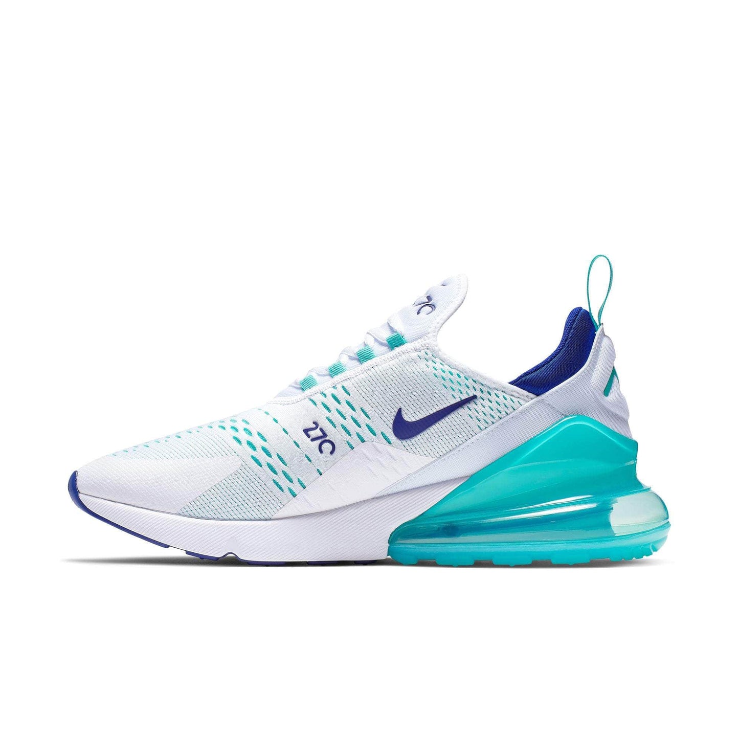 Nike Air Max 270 "White Hyper Jade Deep Royal Blue" - Men's
